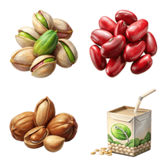 [LINE絵文字] Beans, Grains Collection (Emoji) Dukdikの画像