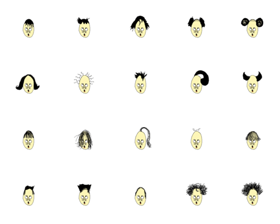 [LINE絵文字]My Hair is Goodの画像一覧