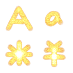 [LINE絵文字] Gold letter number symbols2の画像