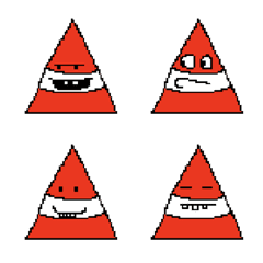 [LINE絵文字] Cute Traffic Coneの画像