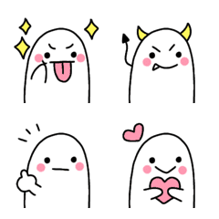 [LINE絵文字] Emoji - cute ghost emojiの画像