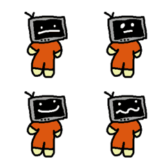 [LINE絵文字] Tv Headの画像