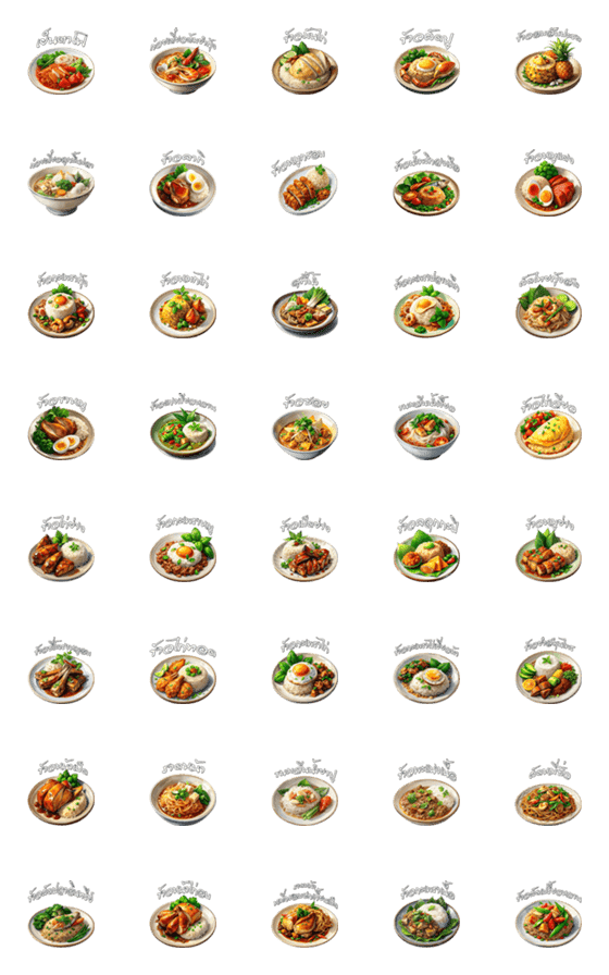 [LINE絵文字]Food Menu : Eat Deliciously(Emoji)の画像一覧