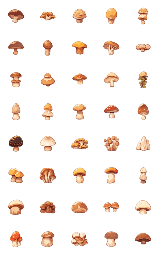 [LINE絵文字]mushroom-mushroomの画像一覧