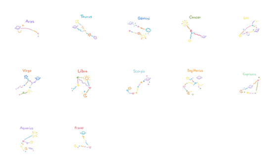 [LINE絵文字]Zodiac starの画像一覧