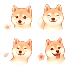 [LINE絵文字] 柴犬 サクラ 絵文字2の画像