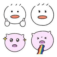 [LINE絵文字] Oh My Duck-Nice Emojiの画像