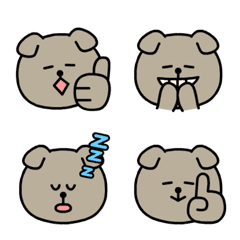 [LINE絵文字] Tired Doggy *Polite Emoji*の画像