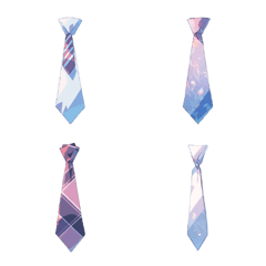 [LINE絵文字] Different colored necktiesの画像