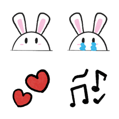 [LINE絵文字] One face bunnyの画像