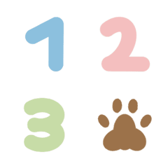 [LINE絵文字] Numbers - Cutie pastel V.1の画像