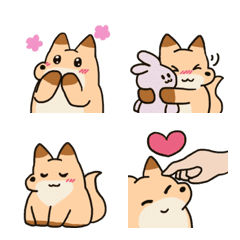 [LINE絵文字] fox and hand emojiの画像