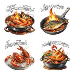 [LINE絵文字] Seafood : Eat Deliciously (Emoji)Dukdik2の画像