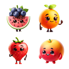 [LINE絵文字] Good mood fruitの画像