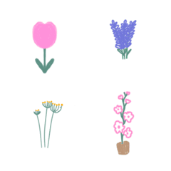 [LINE絵文字] Flower and leaf emojiの画像