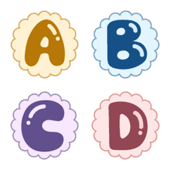 [LINE絵文字] Colorful Flower Lettersの画像