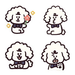 [LINE絵文字] Dreamy little poodleの画像