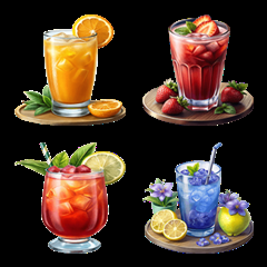 [LINE絵文字] Drinks Menu:Eat Deliciously(Emoji)Dukdikの画像