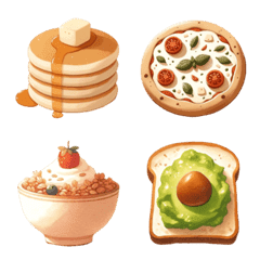 [LINE絵文字] Breakfast v.1の画像