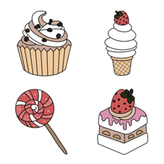 [LINE絵文字] Keep calm and eat cakeの画像