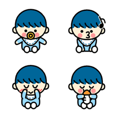 [LINE絵文字] Boyfriend *Baby Time* Animated emojiの画像