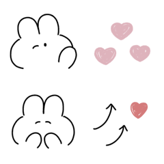 [LINE絵文字] 『さりげない♡usagi』の画像