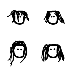 [LINE絵文字] My hair？？？？？？の画像