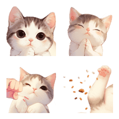 [LINE絵文字] Purring Cat Daily-COCO Meowの画像