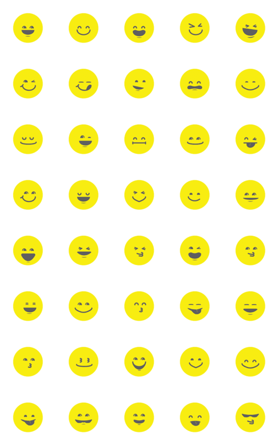 [LINE絵文字]smiley faceeeの画像一覧