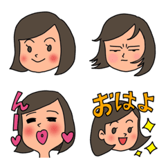 [LINE絵文字] 素敵女子の日常絵文字の画像