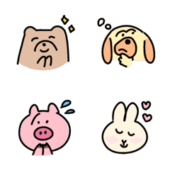 [LINE絵文字] yuruchara*animals and meの画像