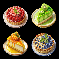 [LINE絵文字] Dessert Menu:Eat Delicious(Emoji)Dukdik3の画像