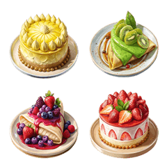 [LINE絵文字] Dessert Menu : Eat Delicious (Emoji) 4の画像