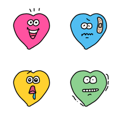 [LINE絵文字] 【シュールなHeartくん】の画像