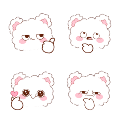 [LINE絵文字] Cotton Balls 2 (Emoji)の画像