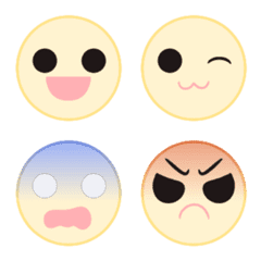 [LINE絵文字] cute simple emoji ver. 1.2の画像