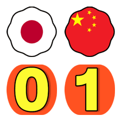 [LINE絵文字] Flag and numbers Version2.1の画像