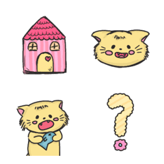 [LINE絵文字] meow meow  cat emojiの画像