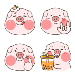 [LINE絵文字] Super cute piglet emojiの画像