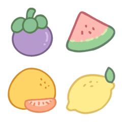 [LINE絵文字] Is CUTE * Hand Draw Fruits #01の画像