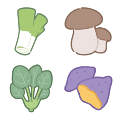 [LINE絵文字] Is CUTE * Hand Draw Vegetables #01の画像