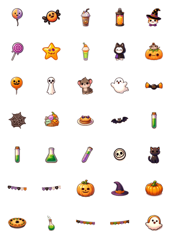 [LINE絵文字]Halloween elements！！の画像一覧