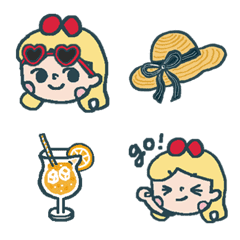 [LINE絵文字] Travel with Miss. Sugar Emojiの画像