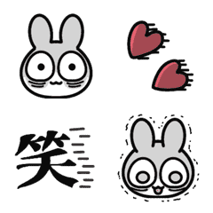 [LINE絵文字] ▶︎動く！クマうさぎ◉◉震える視線の画像