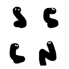 [LINE絵文字] look like wormの画像