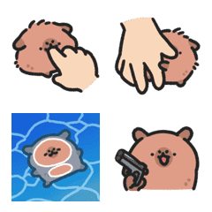 [LINE絵文字] Baby capybara animated emoji 7の画像