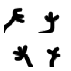 [LINE絵文字] Black chicken legの画像