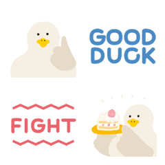 [LINE絵文字] GOOD DUCK 絵文字の画像