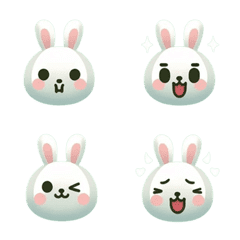 [LINE絵文字] cute rabbit emotion for AIGCの画像