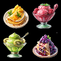 [LINE絵文字] Dessert Menu:Eat Delicious(Emoji)Dukdik5の画像